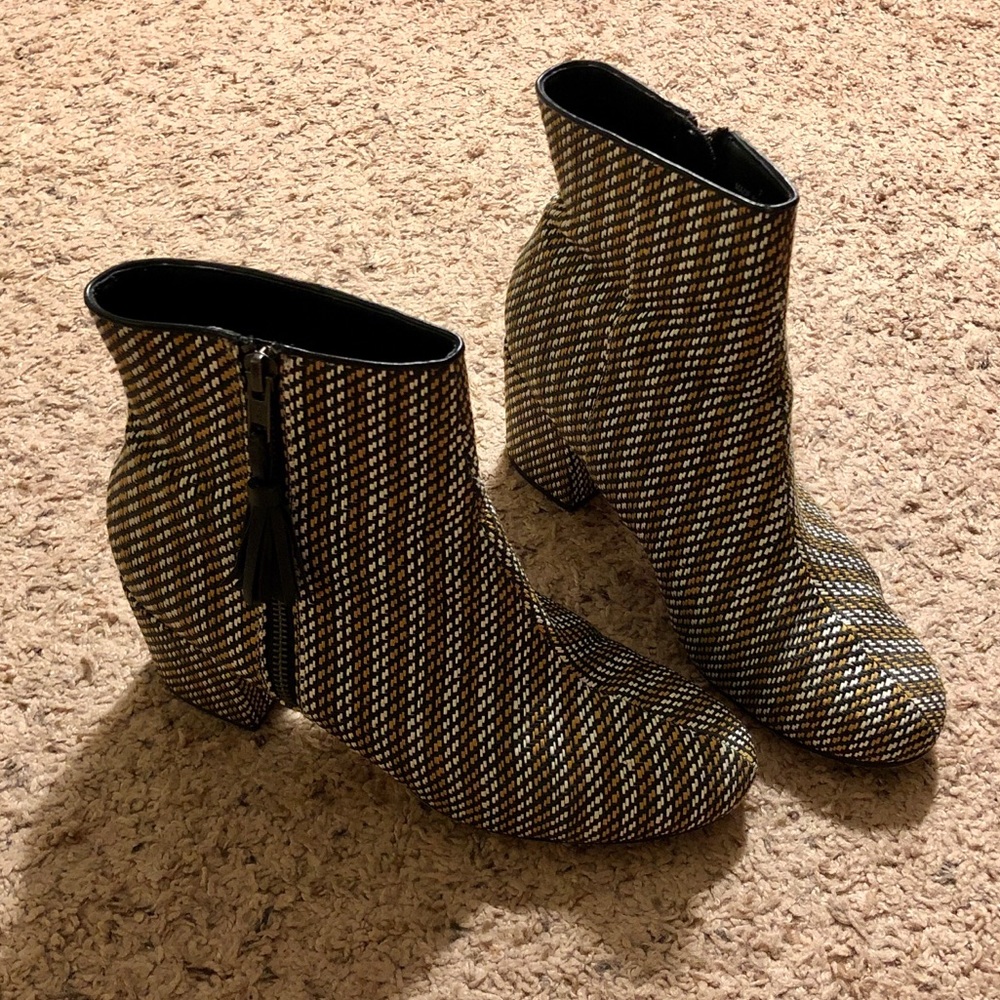 ASOS woven fabric boots